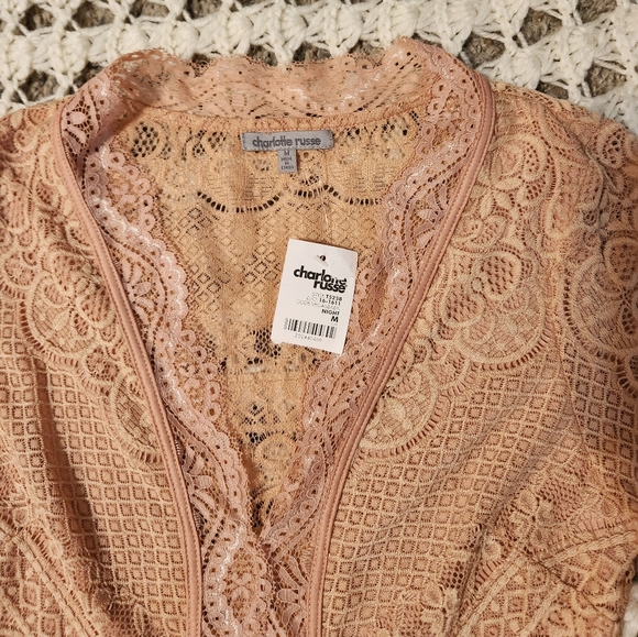 Nwt Charlotte Russe Coquette Lace top - Picture 2 of 10